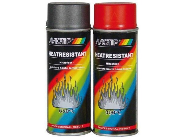 MOTIP Lack Hitzefest bis 800 °C, 400 ml  schwarz