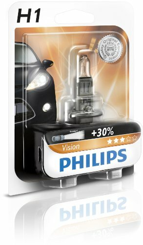 PHILIPS Hauptlampe H1, Sockel P14.5s, bi 12 V, 55 W, "Vision", 1 Stück im Blister