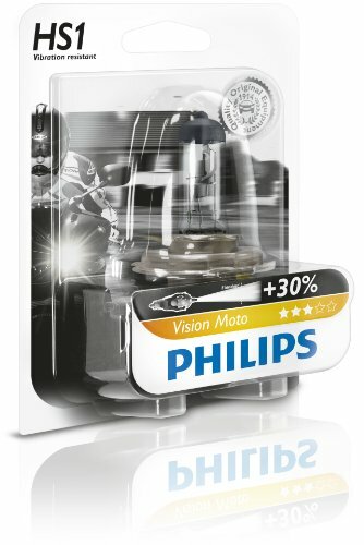 Scheinwerferlampe HS 1 Halogen, Sockel P PHILIPS "Vision Moto", 12 V 35/35 W, SB-verpackt 30 % mehr Licht