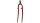 GABEL SWAN/URBAN V-BRAKE 26" 1 1/8" ROT METALLIC