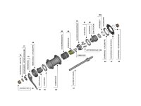 achse mit konus favorit 165 mm.