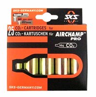 co2-kartuschendisplay sks 25 kartuschen lose, 16g, ohne gewinde