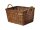 transportkorb basil portland classic 46x36x22cm, natur, rattan, grobmaschig