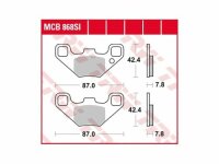 LUCAS Bremsbelag MCB 868 Satz SI Sintermetall Offroad /...