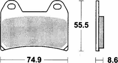 TRW Bremsbelag "MCB 683" Rennsportartike Typ SCR,Sinter Carbon Racing