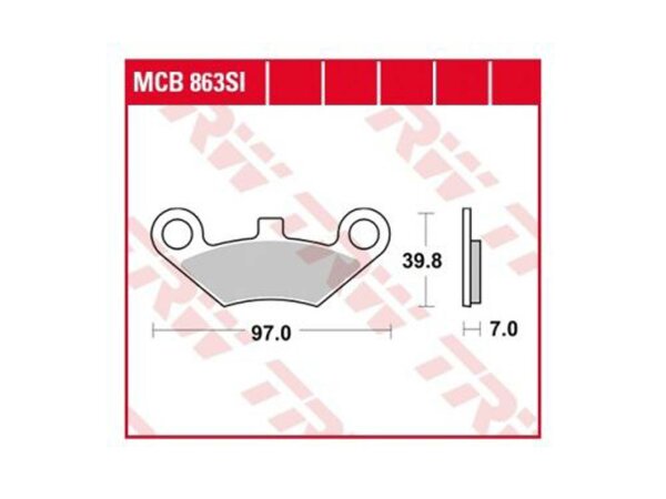 LUCAS Bremsbelag MCB 863 Satz SI Sintermetall Offroad / ATV (AB