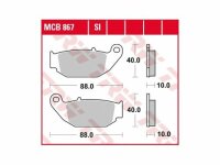 LUCAS Bremsbelag MCB 867 Satz SI Sintermetall Offroad /...