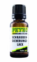 PETEC Schraubensicherungslack 20 ml Pins gelb