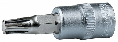 KS-Tools Torx-Schraubendrehereinsätze 1/4", Innenvierkantantrieb nach DIN 3120 / ISO 1174 mit Kugelfangrille, mit eingep