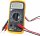 KS-TOOLS Digital-Multimeter, Messleitungs-Satz mit Prüfspitze (rot/schwarz), zentraler Drehschalter, großes LCD-Display