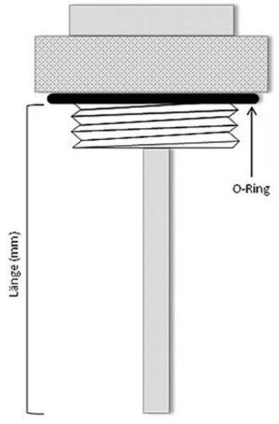 SPEC-X Öltemperaturdirektmesser Wird geg HH 32 Gewinde Ø (mm): 30 Steigung (mm): 1,5 Länge (mm): 16