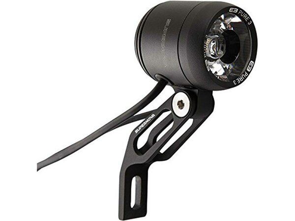 SUPERNOVA LED-Scheinwerfer "E3 Pure3" 205 Lumen, T schwarz, mit S