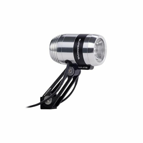 SUPERNOVA LED-Scheinwerfer "E3 Pro2" 205 Lumen, Ta silber, mit Sc