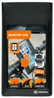 smartphonehalter sks smartboy schwarz, kunststoff, inkl. tasche