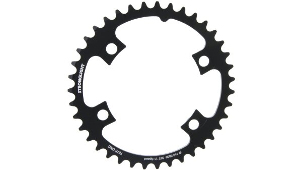 kettenblatt stronglight type 105-110mm innen 39 zähne, schwarz, 11-fach