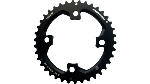 kettenblatt stronglight mtb shimano 2x10 für xtr fc m980 4-arm außen 38(24) zähne