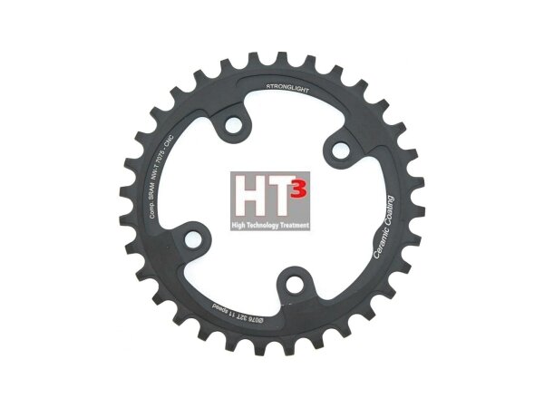 kettenblatt stronglight mtb sram 1x11 für xx1 4-arm 32z mit gewinde grau ht³