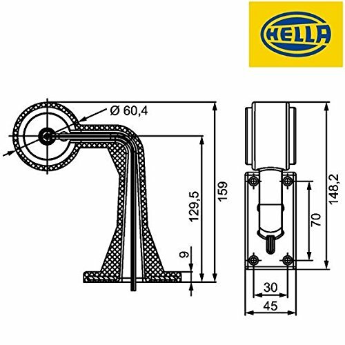 HELLA Umrissleuchte LED, Positionslicht  Anbau vertikal/ rechts