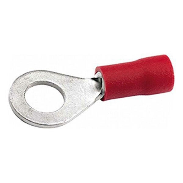 Ringverbinder Isolierte Quetschverbinder Querschnitt: 0,5 - 1,0 mm², Ösenloch: 5,3 mm / M5, rot (HELLA) Abgabe nur in Packung zu 100 Stück, Preis per 100 Stück