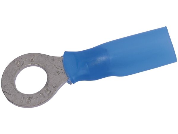 HELLA Schrumpfverbinder Isolierter Quets Querschnitt: 1,5 - 2,5 mm², Ösenloch: 6,5 mm (M6), blau