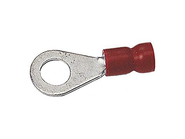 Ringverbinder Isolierte Quetschverbinder Querschnitt: 0,5 - 1,0 mm², Ösenloch: 6,5 mm / M6, rot (HELLA) Abgabe nur in Packung zu 100 Stück, Preis per 100 Stück