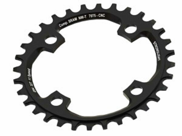 kettenblatt stronglight mtb sram 1x11 für x01 4-arm 38z ohnegewinde sw lk104mm