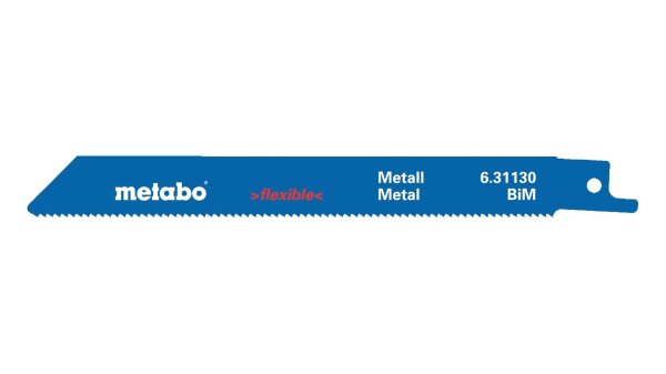 METABO Säbelsägeblatt "classic" Für Metall, 2 Stüc Bleche 2 - 8 m