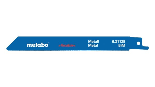 METABO Säbelsägeblatt "classic" Für Metall, 2 Stüc Bleche 1 - 3 m