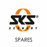 Umlaufstrebenclip eckig mit SKS Logo (Spritzteil) (1091)