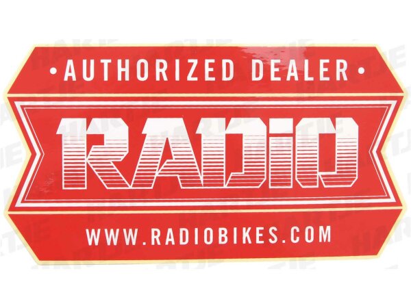 RADIO Sticker, Sticker "Authorized Dealer"