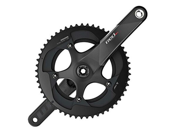 SRAM Kettenradgarnitur "Red", Ohne Innenlager, Exogram Kurbel und -stern aus hohler Carbon Konstruktion, X Glide R Kette