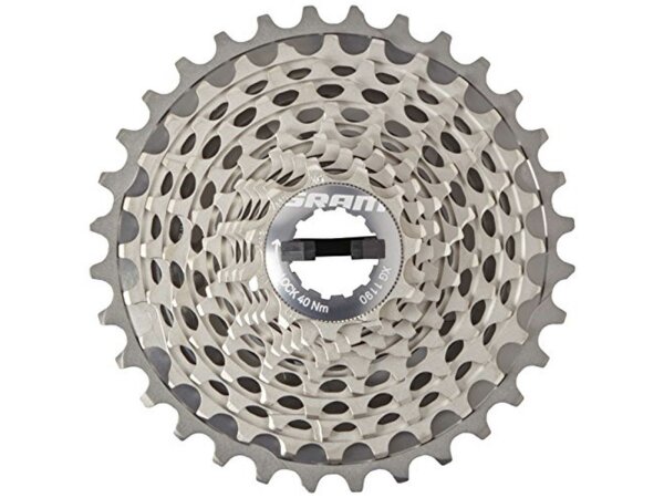 SRAM Kassettenzahnkranz "XG-1190", 11-fach, Shimano kompatibel, CNC Konstruktion aus CrMo Stahl, großes Ritzel und Versc