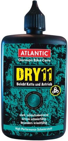 ATLANTIC Kettenöl "DRY11", High Performance Schmierstoff für Kette, Schaltung und Antrieb. Starke Schmutzabweisung, maxi