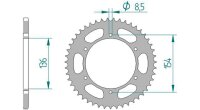 AFAM Kettenrad "92503" 520, Stahl, schwa 47...