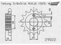 AFAM Antriebsritzel "94902" 525, Stahl 17...