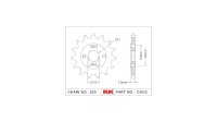 RK Antriebsritzel "4022" 520, Stahl 14 Zähne