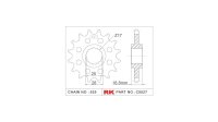 RK Antriebsritzel "5527-2Q" 525, Stahl,  20...