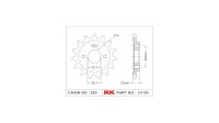 RK Antriebsritzel "4195" 520, Stahl 15 Zähne