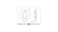 RK Antriebsritzel "5049" 525, Stahl 14 Zähne