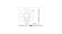 RK Antriebsritzel "5255-2Q" 525, Stahl,  15...