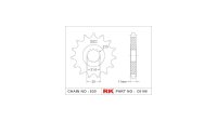 RK Antriebsritzel "6186" 530, Stahl 16 Zähne