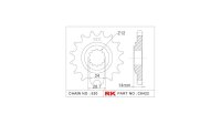 RK Antriebsritzel "6422" 530, Stahl 16 Zähne