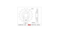 RK Antriebsritzel "6422" 530, Stahl 17 Zähne