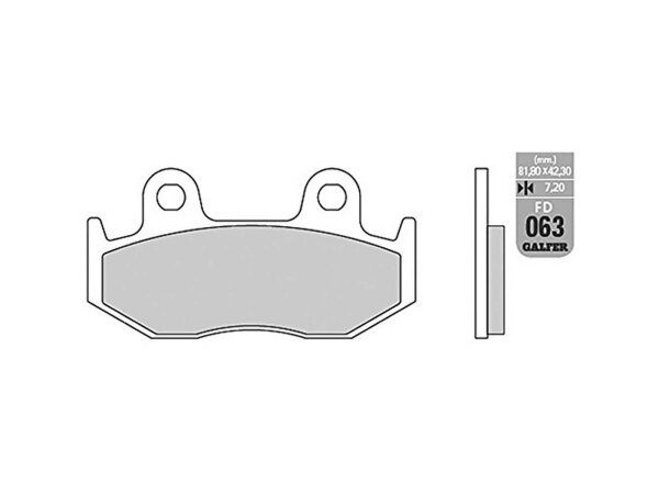 GALFER Bremsbelag "FD063" Satz G1050, Organisch Scooter