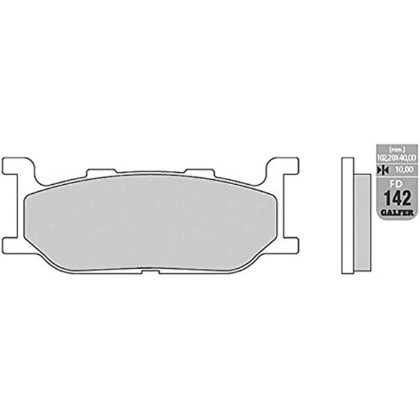 GALFER Bremsbelag "FD142" Satz G1050, Organisch Scooter