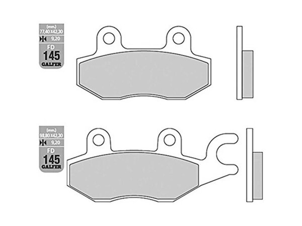 GALFER Bremsbelag "FD145" Satz G1050, Organisch Scooter