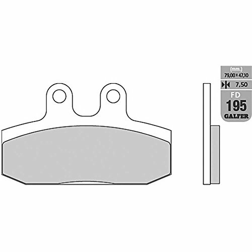 GALFER Bremsbelag "FD195" Satz G1050, Organisch Scooter