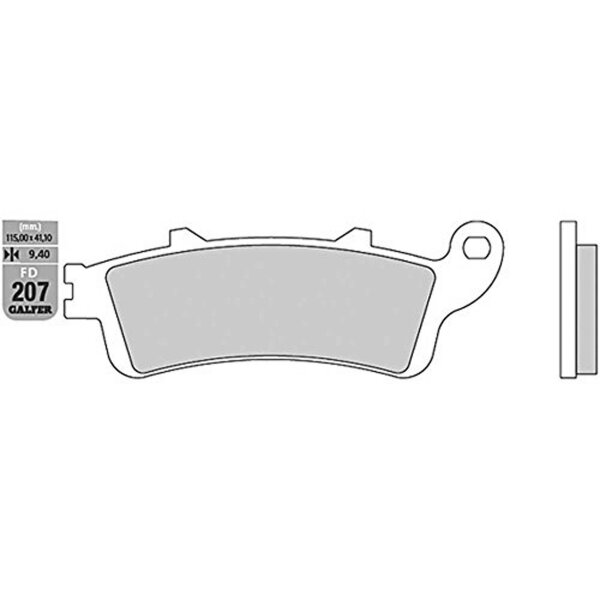 GALFER Bremsbelag "FD207" Satz G1050, Organisch Scooter