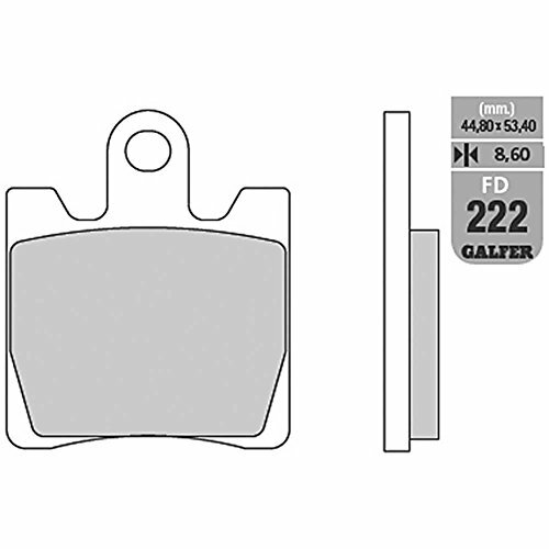 GALFER Bremsbelag "FD222" Satz G1050, Organisch Scooter