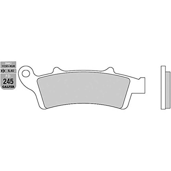 GALFER Bremsbelag "FD245" Satz G1050, Organisch Scooter